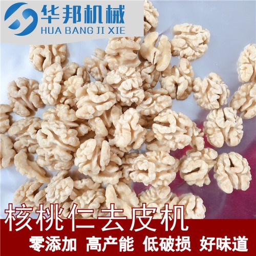 核桃仁去皮機(脫皮機)支持試機