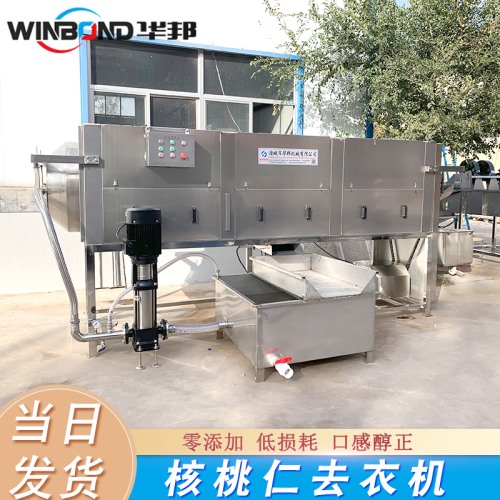 核桃仁脫衣清洗設備 華邦循環水 核桃仁脫衣機