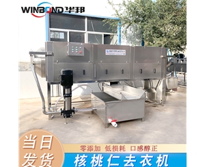 核桃仁脫衣清洗設備 華邦循環水 核桃仁脫衣機